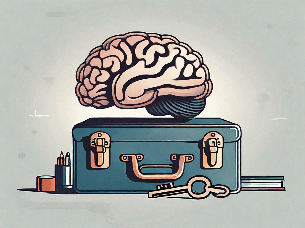 A brain being unlocked with a key