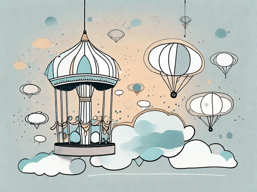 A carousel composed of various thought bubbles