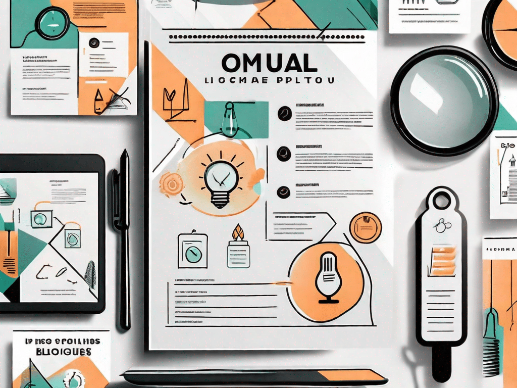 A variety of stylized job application flyers spread across a desktop