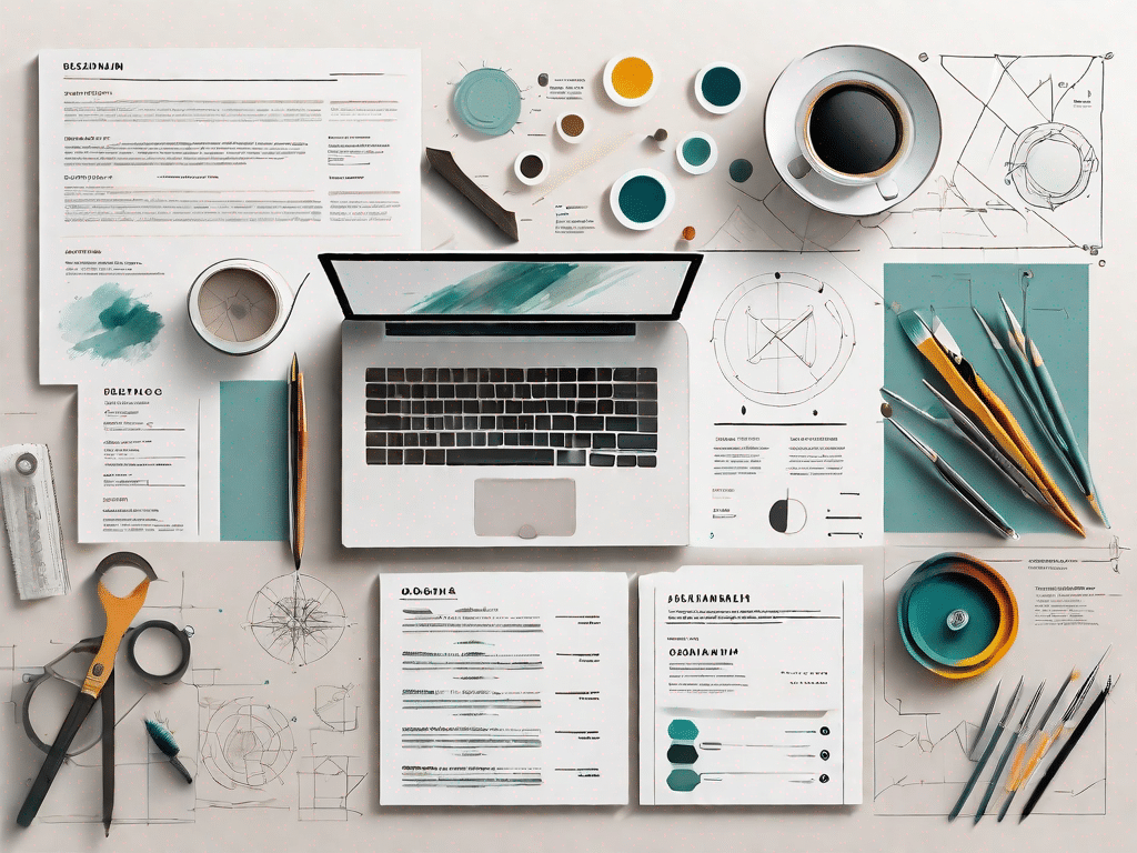 A professional-looking resume on a clean desk