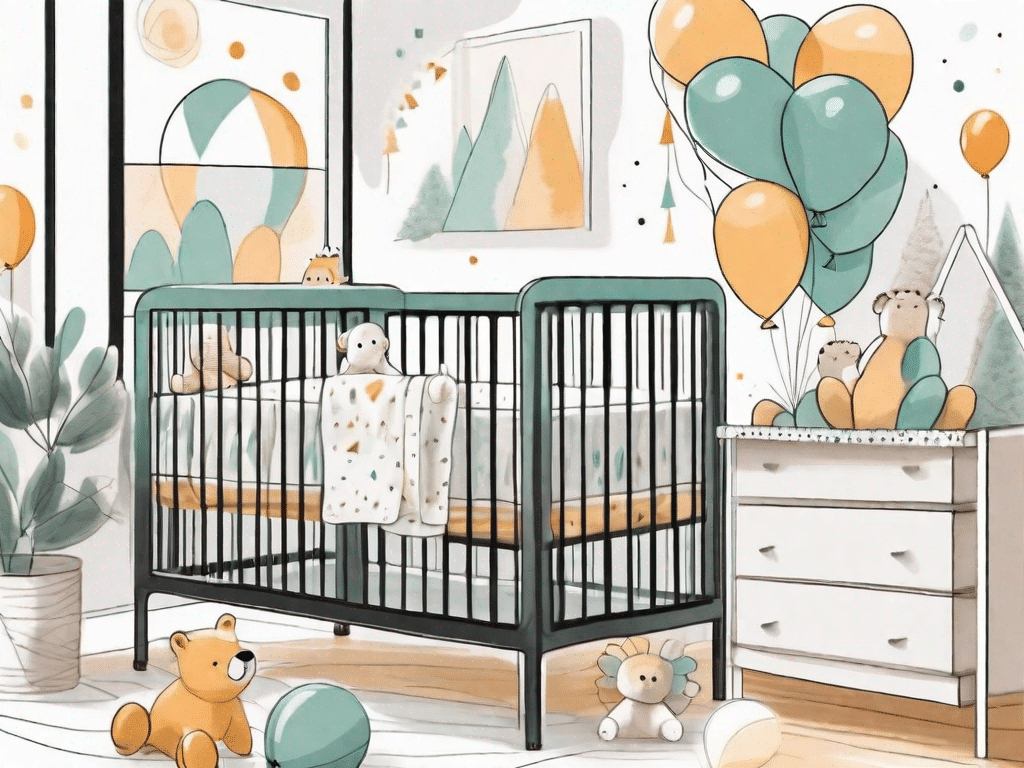 A baby's nursery room filled with gender-neutral decorations
